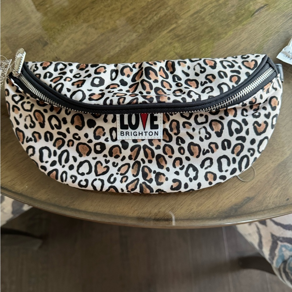 Brighton Leopard Print Waist Bag - Pink/Brown